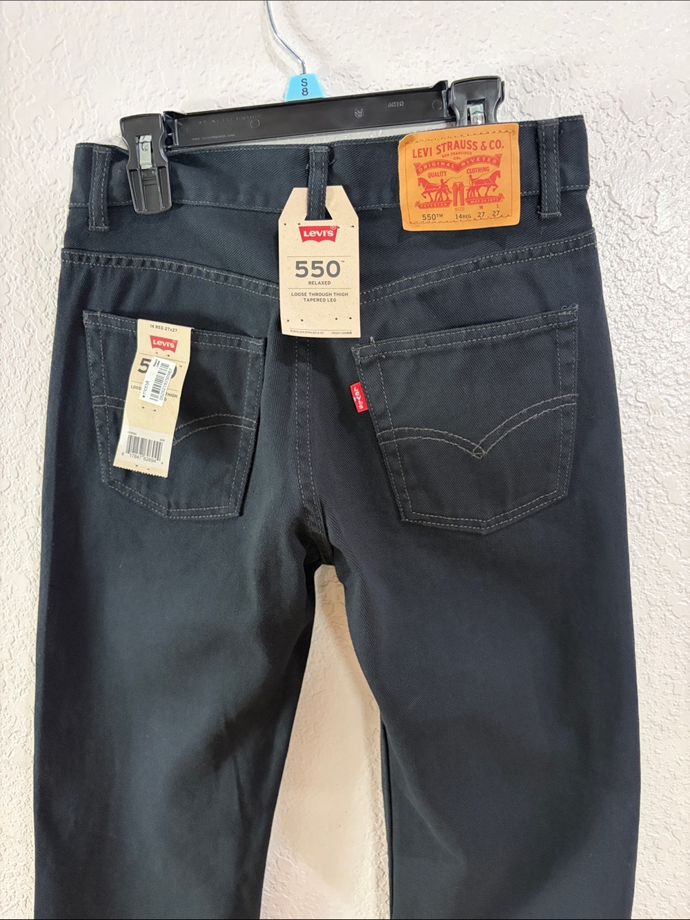 Levi's 550 Relaxed ,Loose through thigh tapered Leg ,Size 14Reg,Jeans in Black - Picture 4 of 17